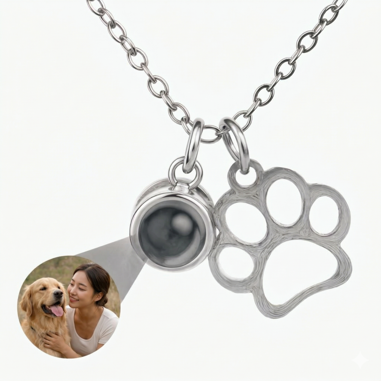 Pawvera™ 커스텀 포토렌즈 목걸이