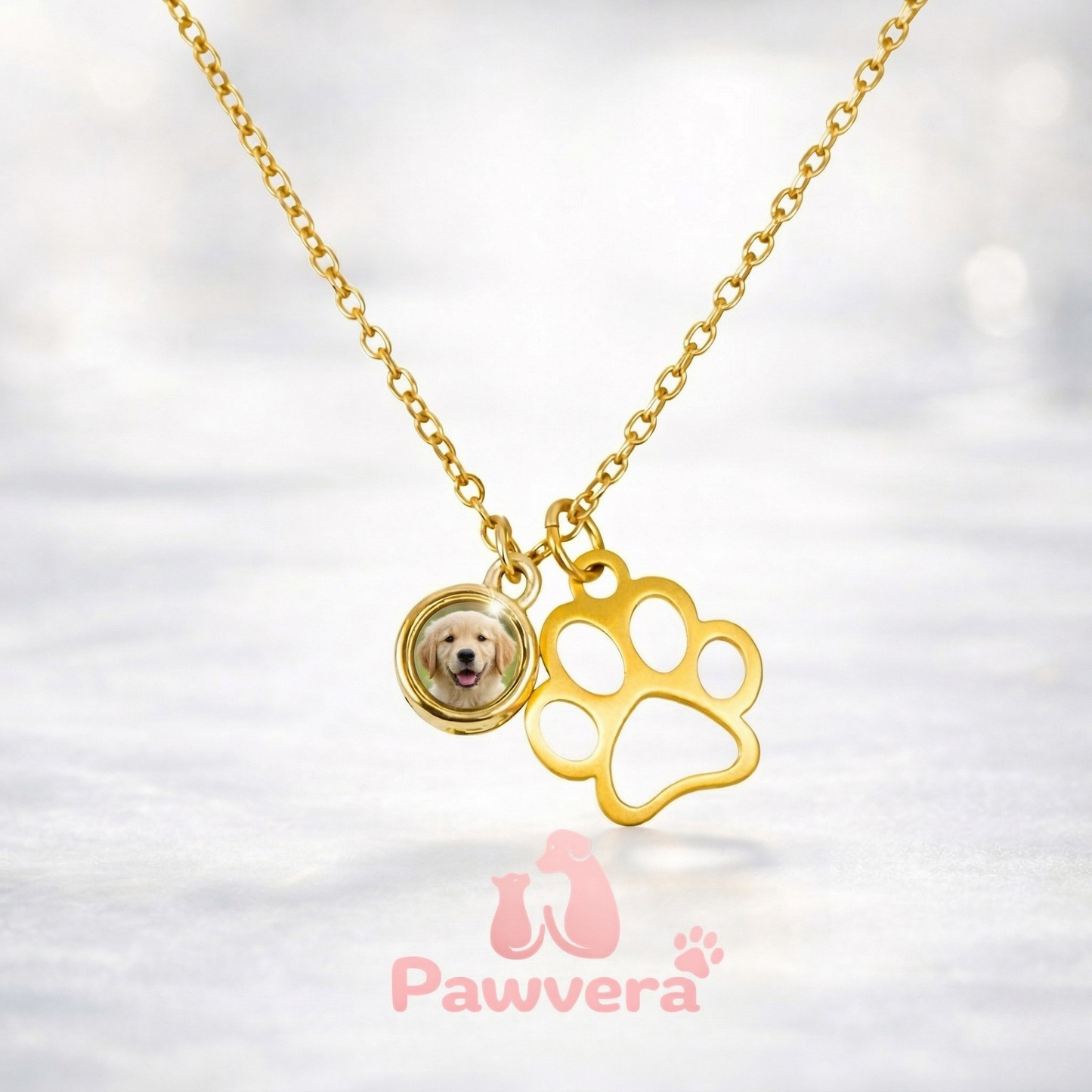 Pawvera™ 커스텀 포토렌즈 목걸이